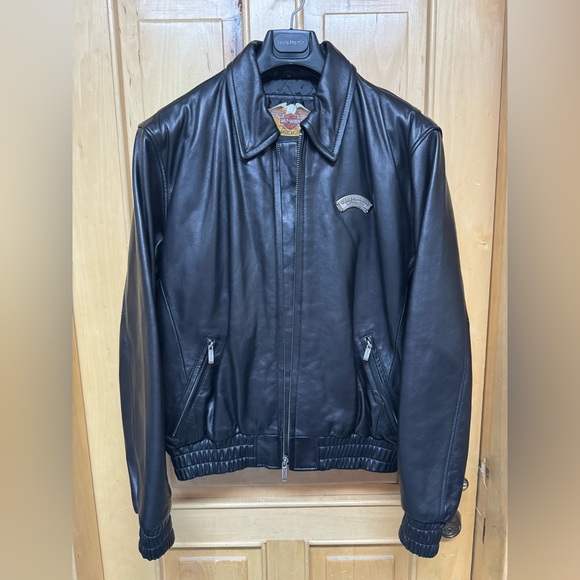 Harley-Davidson Other - Harley-Davidson Black Genuine Leather Bomber Jacket Unisex